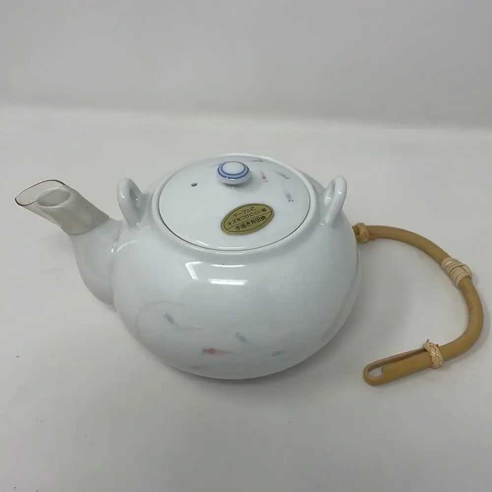 Vintage 80’s Japanese porcelain Dobin kyusu sake/tea set